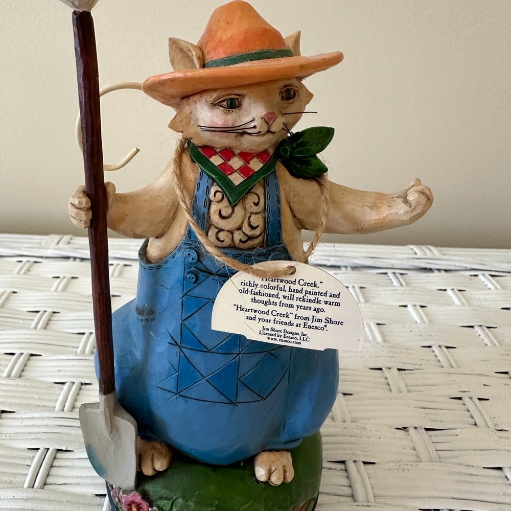Jim Shore Heartland  Creek Spring Summer Cat Figurine